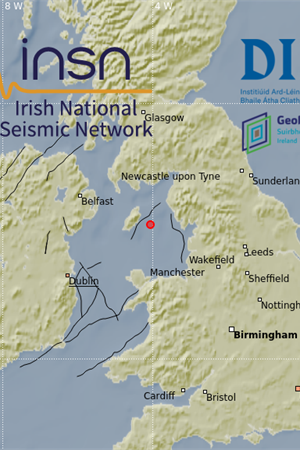Irish Sea earthquake 14 May 2020 location map