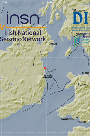 Location map of 17 Sep 2020 earthquake in Irish sea