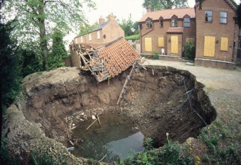 Sinkhole at Waltham in 2015