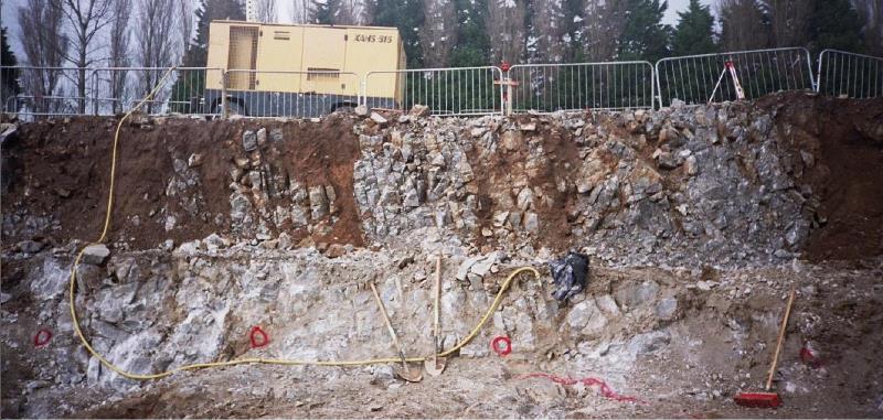 Typical ground profile over karst limestone, County Cork. (Rutty and Jeninngs, 2012)